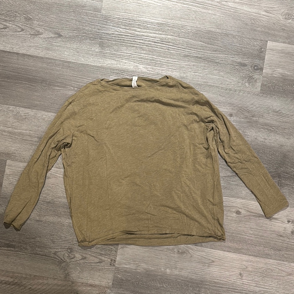Lululemon Olive Long Sleeve Top